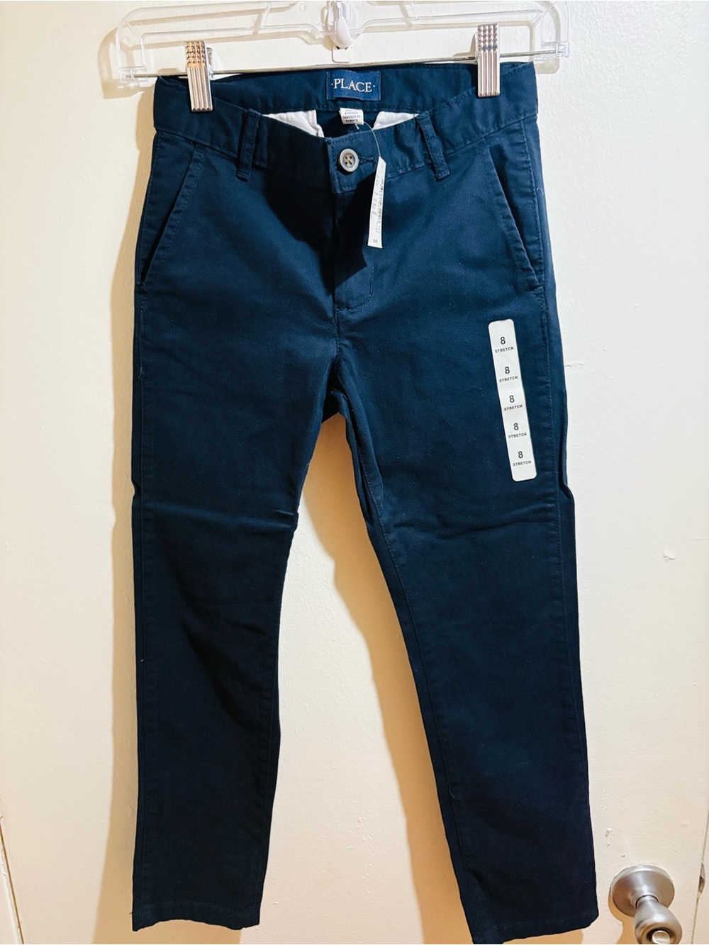 The Children's Place Boys Stretch Chino Pants Blue Size 8